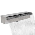 VIDAXL - vidaXL Lame d'eau rectangulaire 45 cm Acier inoxydable pour piscine - vignette