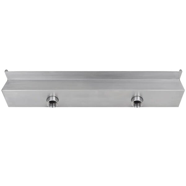 VIDAXL - Lame d'eau rectangulaire à LED 60 cm en acier inoxydable pour piscine - large
