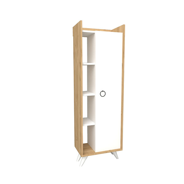HABITAT ET JARDIN - Meuble multi-usages en bois "Ilgim" - 50 x 31 x 140 cm - Blanc - large