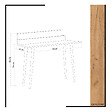 HABITAT ET JARDIN - Bureau avec étagère en bois "Rammi" - 100 x 60 x 94 cm - Marron - vignette