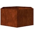 VIDAXL - vidaXL Jardinière Rouillé 90x90x45 cm Acier corten - vignette