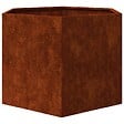 VIDAXL - vidaXL Jardinière Rouillé 60x60x45 cm Acier corten - vignette