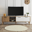 HABITAT ET JARDIN - Meuble TV en bois "Exxen" - 180 x 35 x 53 cm - Blanc - vignette