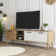 HABITAT ET JARDIN - Meuble TV en bois "Exxen" - 180 x 35 x 53 cm - Blanc - vignette