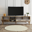 HABITAT ET JARDIN - Meuble TV en bois "Exxen" - 180 x 35 x 53 cm - Blanc - vignette