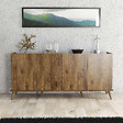 HABITAT ET JARDIN - Buffet en bois "Elegante" - 180 x 45 x 80 cm - Marron - vignette