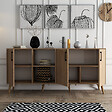 HABITAT ET JARDIN - Buffet en bois "Exxen" - 180 x 45 x 80 cm - Marron - vignette