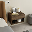 HABITAT ET JARDIN - Table de chevet en bois "Ribes" - 45 x 32 x 29 cm - Marron - vignette