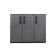 ARTPLAST - Armoire de Rangement Garage Atelier - Armoire basse 3 portes et 1 étagère Réglable Polypropylène 102x37h84 cm Charge 20 kg - vignette