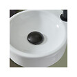 PLANETE BAIN - Bonde de vidage pour lavabo et vasque avec trop plein - Clic clac - Dôme céramique noir satin - vignette