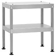 VIDAXL - vidaXL Fumoir à  four à  barbecue avec table acier galvanisé - vignette