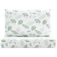 VIDAXL - vidaXL Coussins de palette lot de 2 motif de feuilles tissu Oxford - vignette