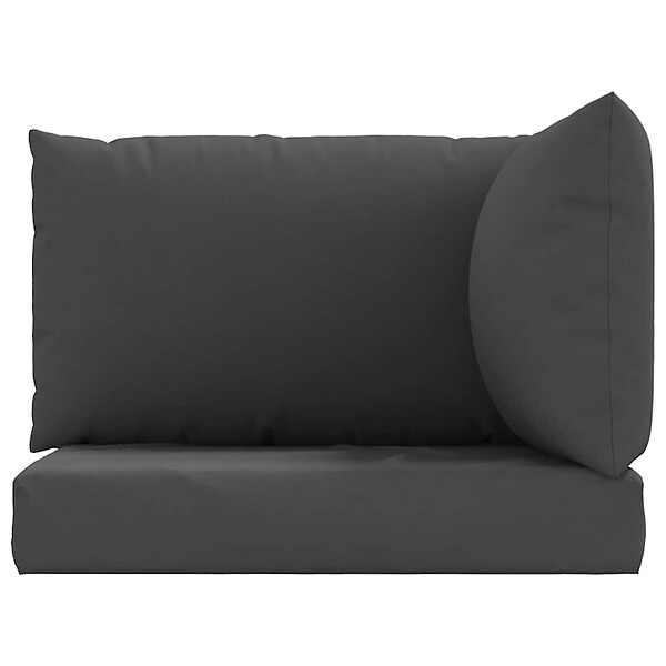 VIDAXL - vidaXL Coussins de palette lot de 3 anthracite tissu oxford - large