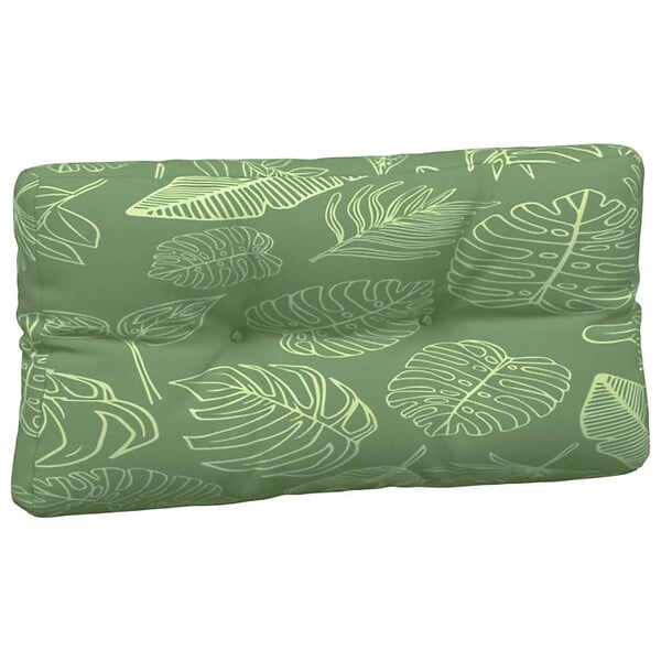 VIDAXL - vidaXL Coussins de palette lot de 5 motif de feuilles tissu - large