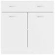 VIDAXL - vidaXL Armoire de plancher à tiroir "Lyon" Blanc 80x46x81,5cm - vignette