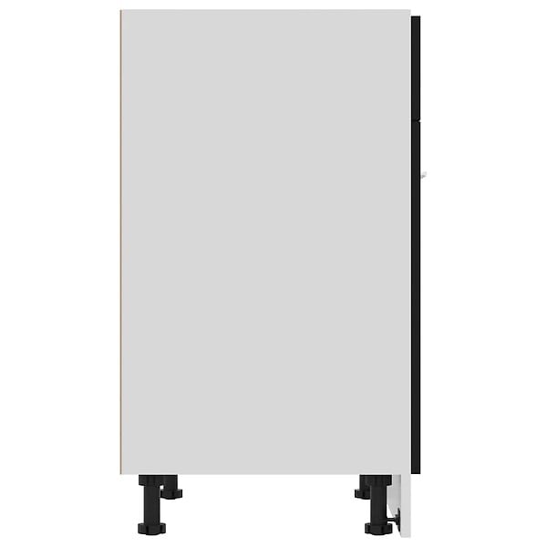 VIDAXL - vidaXL Armoire de plancher à tiroir "Lyon" Noir 60x46x81,5 cm - large
