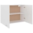 VIDAXL - vidaXL Armoire suspendue "Lyon" Blanc 80x31x60 cm Bois d’ingénierie - vignette