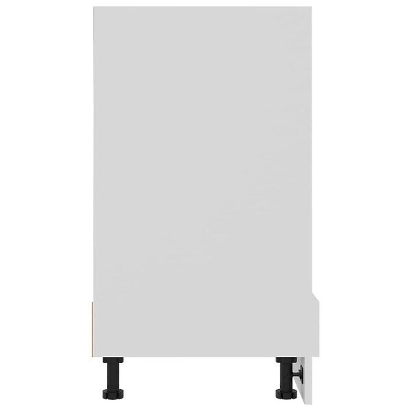 VIDAXL - vidaXL Armoire à four "Riga" Blanc 60x46x81,5 cm Bois d’ingénierie - large