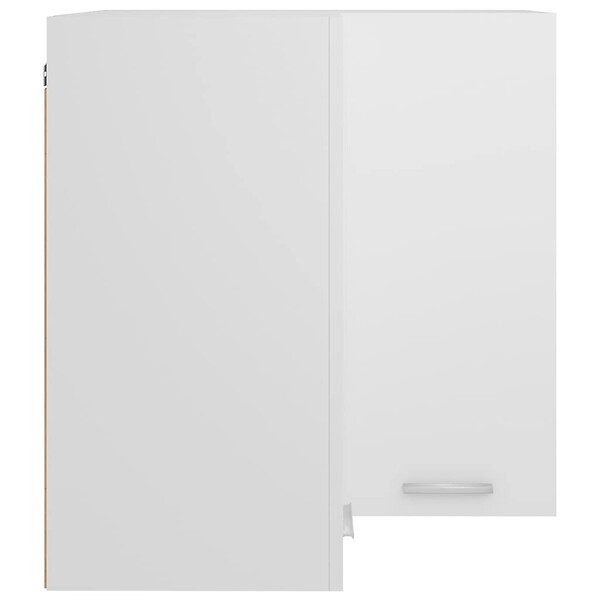 VIDAXL - vidaXL Armoire d'angle suspendue "Lyon" Blanc 57x57x60 cm Bois - large