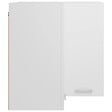VIDAXL - vidaXL Armoire d'angle suspendue "Lyon" Blanc 57x57x60 cm Bois - vignette