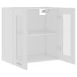 VIDAXL - vidaXL Armoire en verre suspendue "Lyon" Blanc 60x31x60 cm - vignette