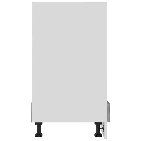 VIDAXL - vidaXL Armoire à four "Riga" Gris béton 60x46x81,5 cm - large