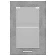 VIDAXL - vidaXL Armoire en verre suspendue "Lyon" Gris béton Bois d'ingénierie - vignette
