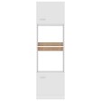 VIDAXL - Armoire à micro-ondes Blanc 60x57x207 cm Bois d’ingénierie - vignette