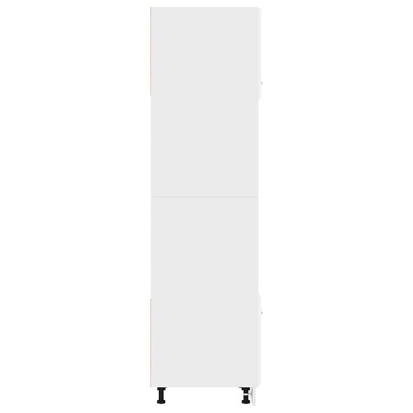 VIDAXL - Armoire à micro-ondes Blanc 60x57x207 cm Bois d’ingénierie - large