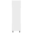 VIDAXL - Armoire à micro-ondes Blanc 60x57x207 cm Bois d’ingénierie - vignette