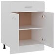 VIDAXL - vidaXL Armoire de plancher à tiroir "Lyon" Blanc - vignette