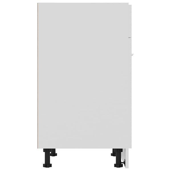 VIDAXL - vidaXL Armoire de plancher à tiroir "Lyon" Blanc - large