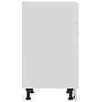 VIDAXL - vidaXL Armoire de plancher à tiroir "Lyon" Blanc - vignette
