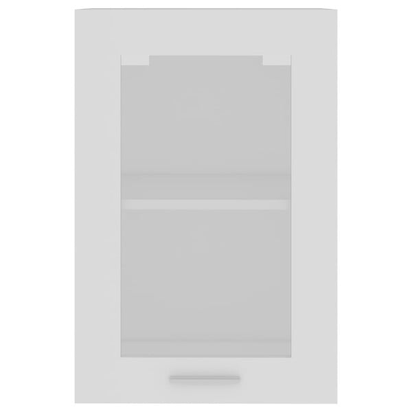 VIDAXL - vidaXL Armoire en verre suspendue "Lyon" Blanc 40x31x60 cm - large