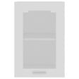 VIDAXL - vidaXL Armoire en verre suspendue "Lyon" Blanc 40x31x60 cm - vignette