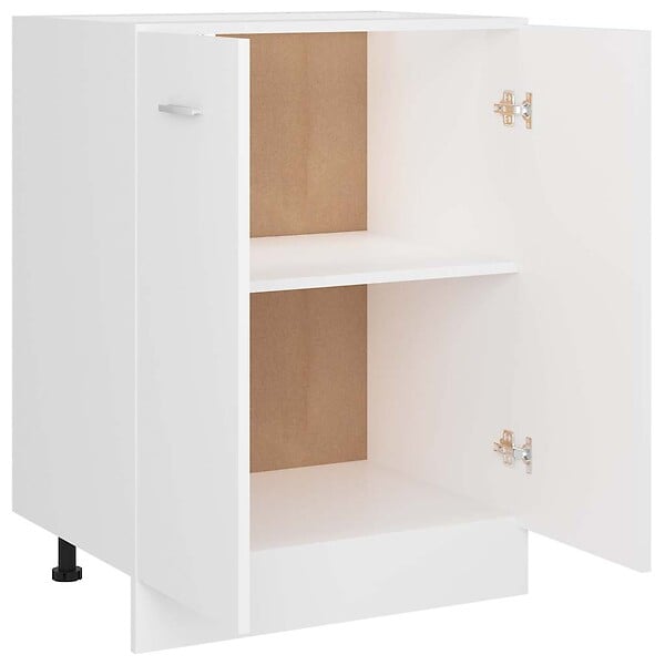 VIDAXL - vidaXL Armoire de plancher "Lyon" Blanc Bois d'ingénierie - large