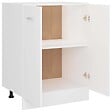 VIDAXL - vidaXL Armoire de plancher "Lyon" Blanc Bois d'ingénierie - vignette