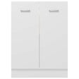 VIDAXL - vidaXL Armoire de plancher "Lyon" Blanc Bois d'ingénierie - vignette