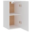 VIDAXL - vidaXL Armoire suspendue "Lyon" Blanc 29,5x31x60 cm Bois d'ingénierie - vignette