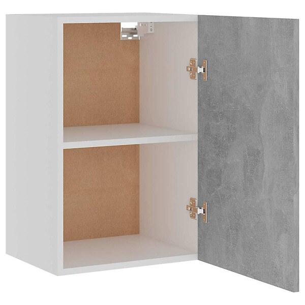 VIDAXL - vidaXL Armoire suspendue "Lyon" Gris béton 39,5x31x60 cm - large