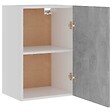 VIDAXL - vidaXL Armoire suspendue "Lyon" Gris béton 39,5x31x60 cm - vignette
