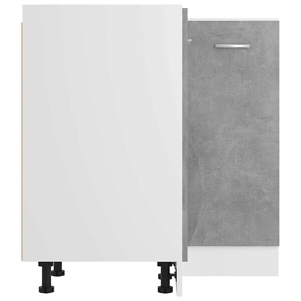 VIDAXL - vidaXL Armoire de plancher d'angle "Lyon" gris béton - large