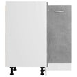 VIDAXL - vidaXL Armoire de plancher d'angle "Lyon" gris béton - vignette