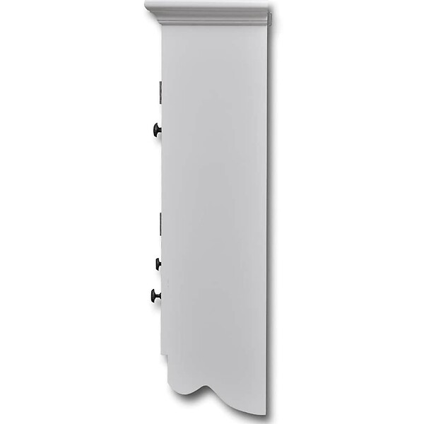 VIDAXL - vidaXL Placard mural de cuisine avec porte en verre Bois blanc - large