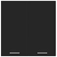 VIDAXL - vidaXL Armoire suspendue "Lyon" Noir 60x31x60 cm Bois d'ingénierie - vignette