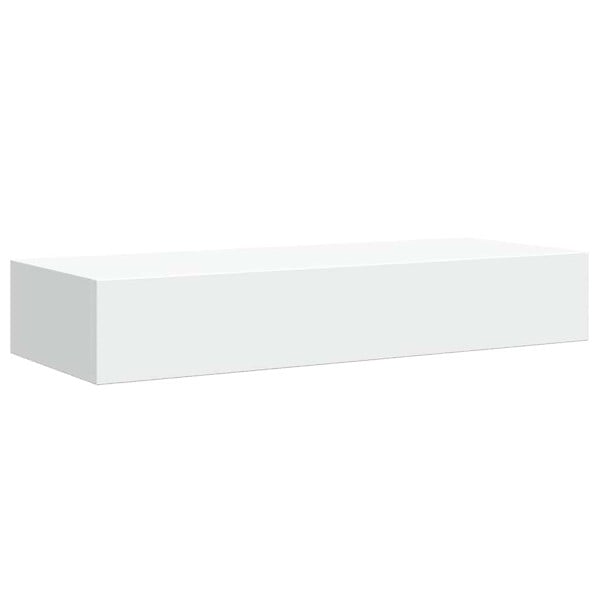 VIDAXL - vidaXL 2x Etagères à Tiroirs Murales Armoires Flottantes Etagères Suspendues Supports Muraux Salon Salle de Séjour Maison Blanc 60x23,5x10 cm MDF - large