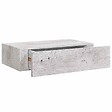 VIDAXL - vidaXL 2x Etagères à Tiroir Murales Armoires Flottantes Etagères Suspendues Supports Muraux Salon Salle de Séjour Gris Béton 40x23,5x10 cm MDF - vignette