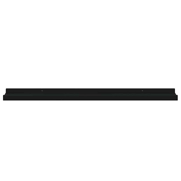 VIDAXL - vidaXL 4x Etagères Murales Etagères Suspendues Etagères Flottantes Salon Salle de Séjour Chambre à Coucher Maison Intérieur Noir 80x9x3 cm - large