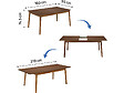 HABITAT ET JARDIN - Table repas extensible en bois 160/210 cm "Prisma" - 8 places - Marron - vignette