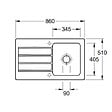 VILLEROY ET BOCH - Evier 86 x 51 cm  Architectura 50 Blanc - vignette